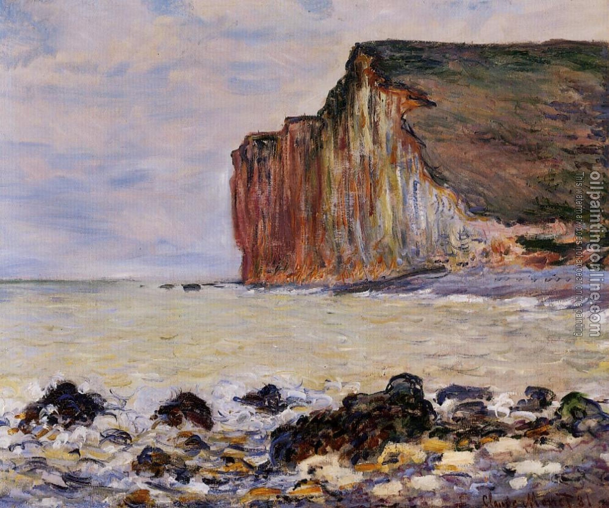 Monet, Claude Oscar - Cliffs of Les Petites-Dalles
